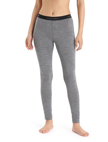 Dámské Legíny Icebreaker Merino 200 Oasis Thermal Šedé | CZ 1397VRWD